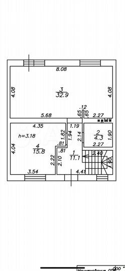 Таунхаус 135 м² на участке 2,6 сот.