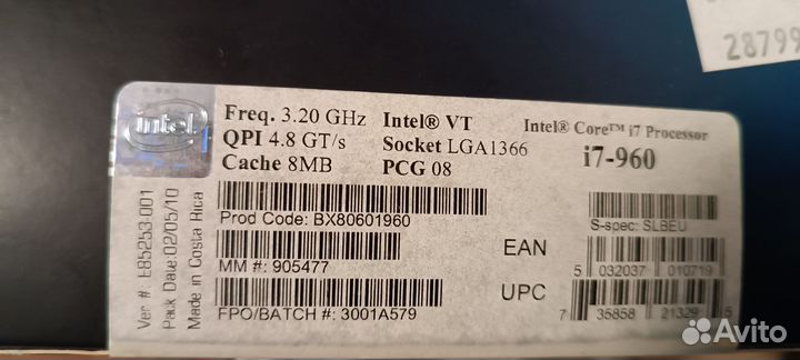 Процессор intel core i7 960