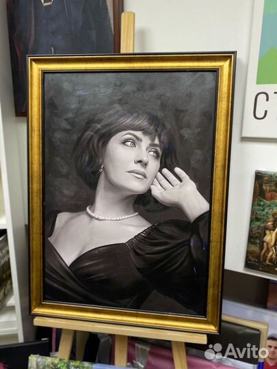 Портрет по фото на холсте