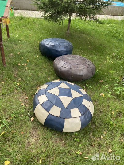 Подушки кожанные