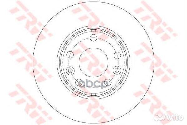 Торм.диск пер.вент. DF6072 TRW
