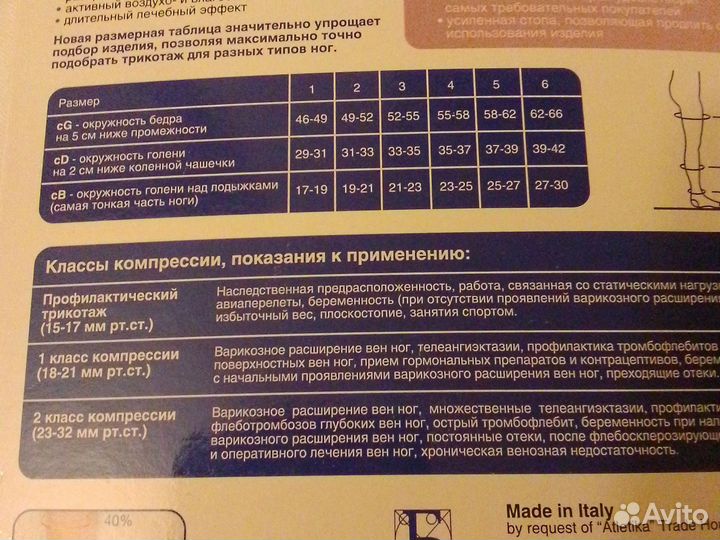 Колготки компрессионные для беременных