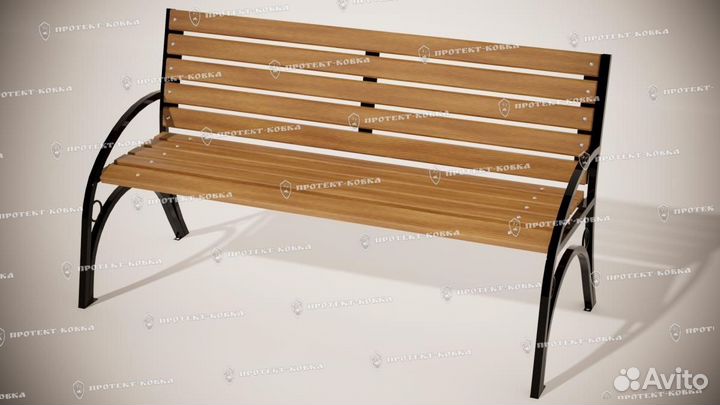 Скамейка кованая уличная садовая