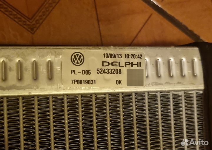 Радиатор отопителя(печки) VW