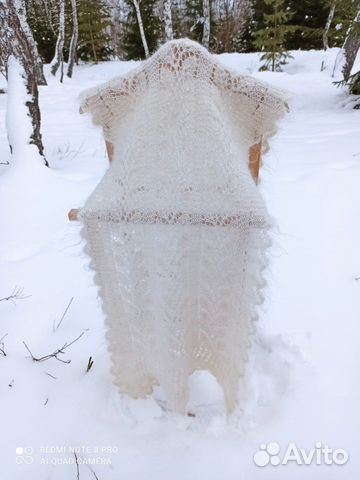 Пуховый палантин