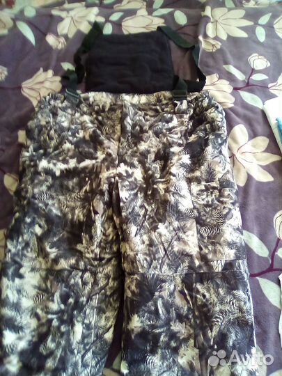 Костюм зимний камуфляж бело-чёрный. 60-62/182-190