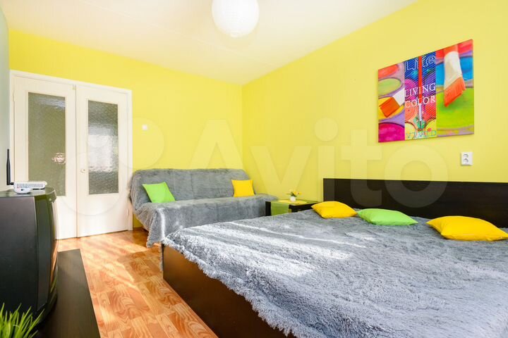 1-к. квартира, 42 м², 2 кровати