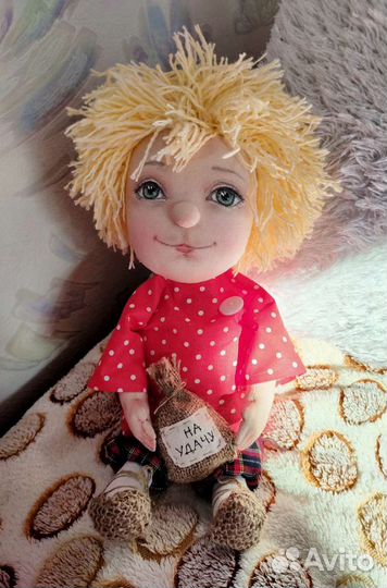 Домовенок Кузя игрушка мягкая текстильная