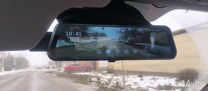 Зеркало регистратор с камерой заднего вида
