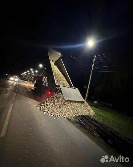 Щебень гравийный с доставкой