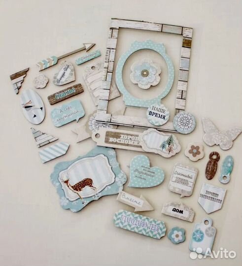 Чипборд для скрапбукинга Зимняя прогулка