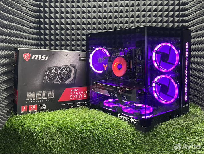 Игровой пк i5-12400/RX5700XT/16gb/1000gb ssd