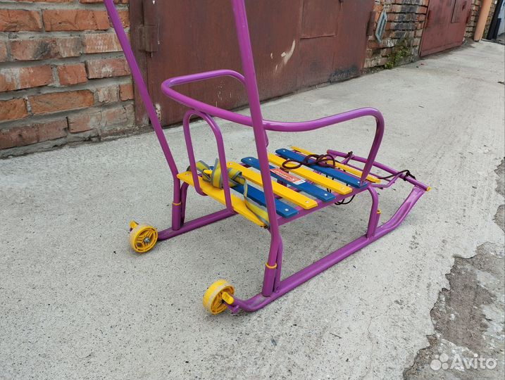 Детские санки с колесами