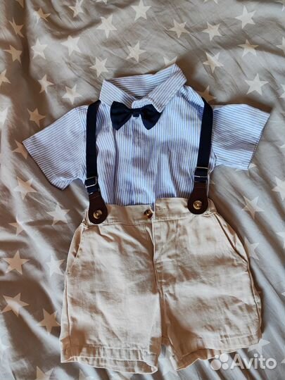 Детский костюм шорты и рубашка