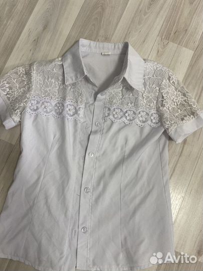 Блузка рубашка водолазка для школы