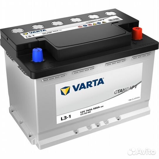 Аккумулятор 74 Varta Standart Евро