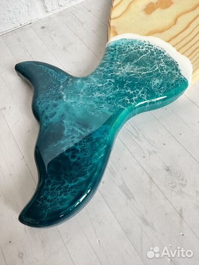 Сервировочная доска с эпоксидной смолой