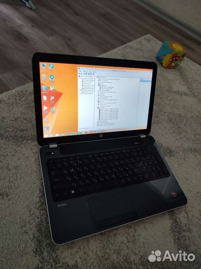 HP ноутбук, intel core i7, SSD