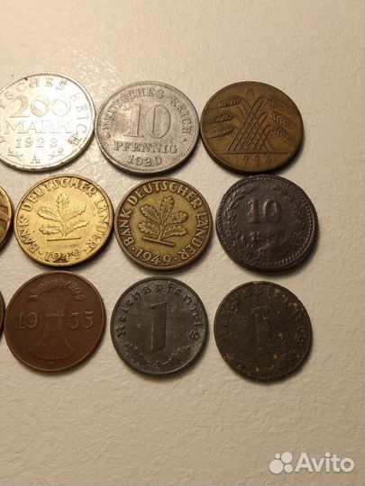 Набор монет Германия 1918-1949