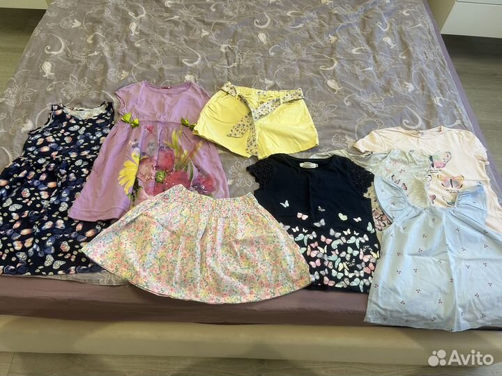 Летние вещи для девочки h&m 134-140