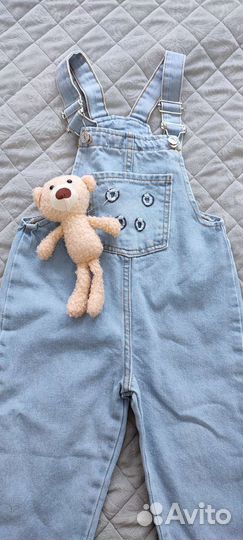 Джинсовый комбинезон для девочек 110 116