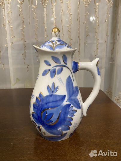 Фарфоровый и керамич кувшины СССР графин колба