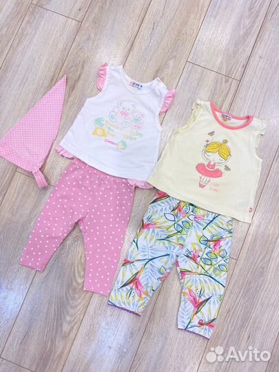 Вещи на девочку пакетом 68 74