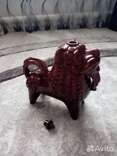 Лев керамический