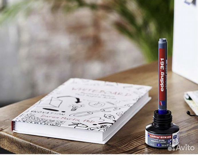 Маркеры edding 361 черные для белых досок 10 шт