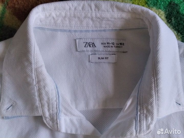 Рубашка белая для школы Zara р.152