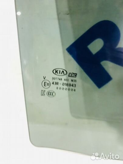 Стекло двери зад прав KIA soul 3 sk3 2.0 AT