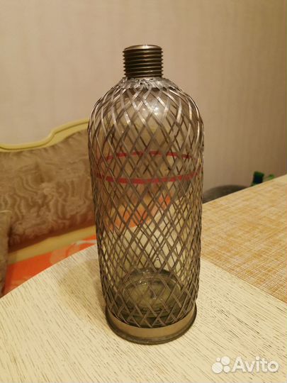 Колба для газирования воды, сифон СССР, новая