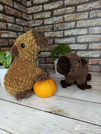 Вязаная игрушка Капибара