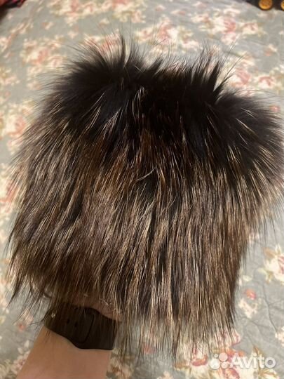 Шапка женская с натуральным мехом