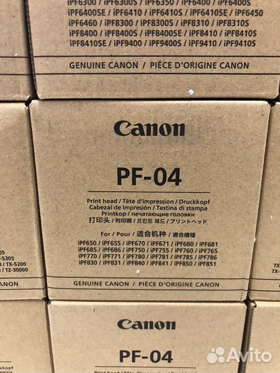 Головки Canon PF-03, PF-04, PF-05,PF-06, PF-10