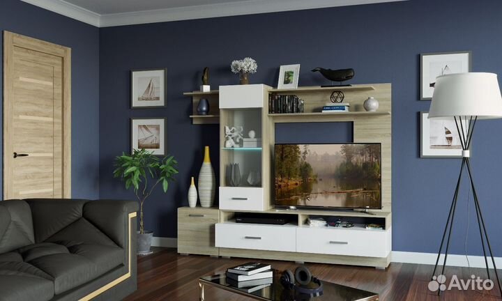 Тумба с полкой в современном стиле