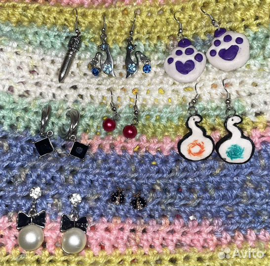 Серьги пакетом