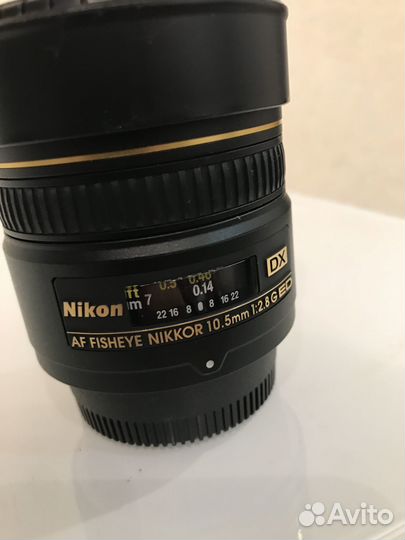 Объектив Nikon AF 10,5 2.8 G ED fisheye