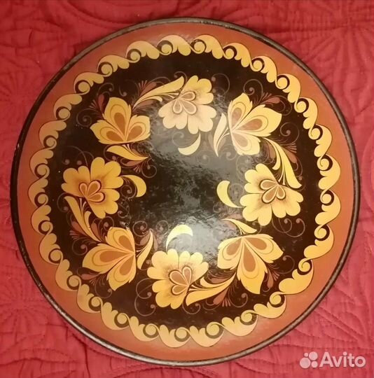 Тарелка декоративная хохлома. СССР
