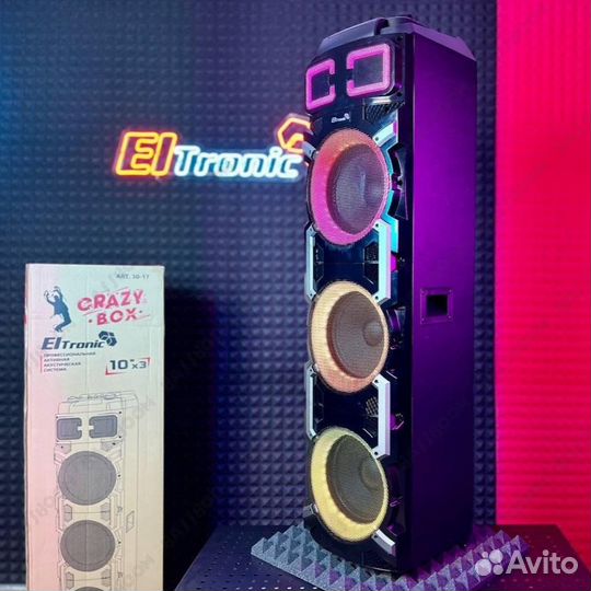 Колонка 1,5 метра Eltronic30-17 crazy BOX 3x10