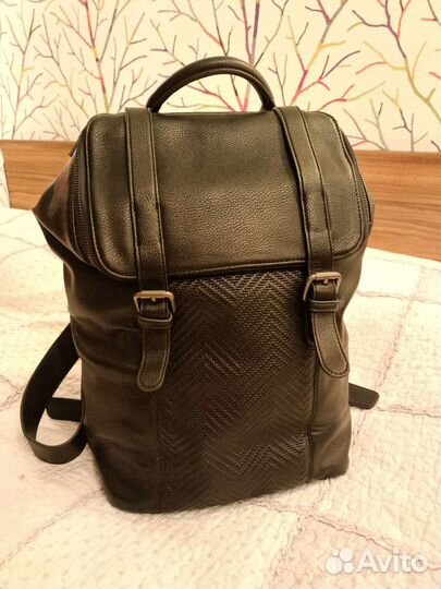 Рюкзак черный эко кожа