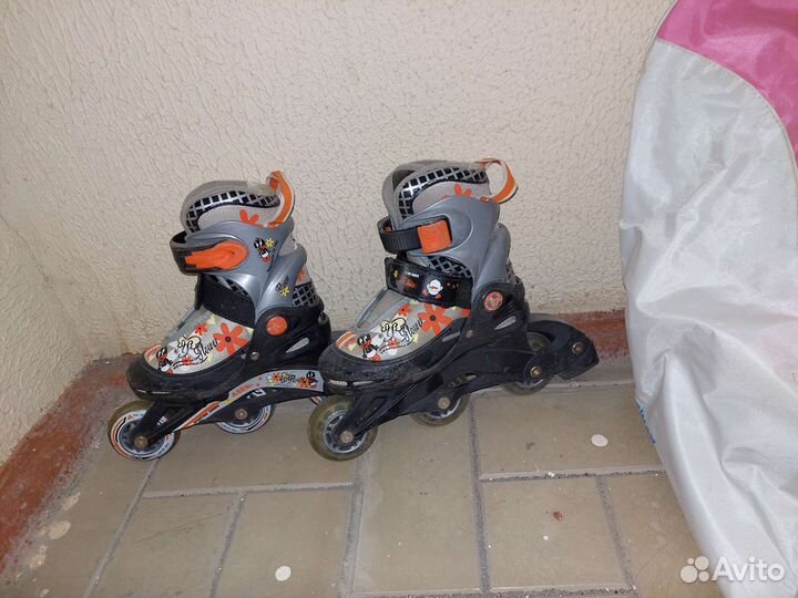 Роликовые коньки детские раздвижные