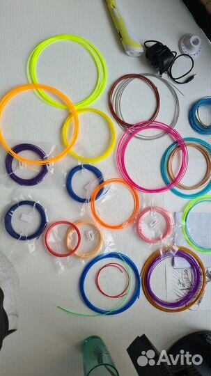 3 д ручка(3dped-2) с цветным пластиком