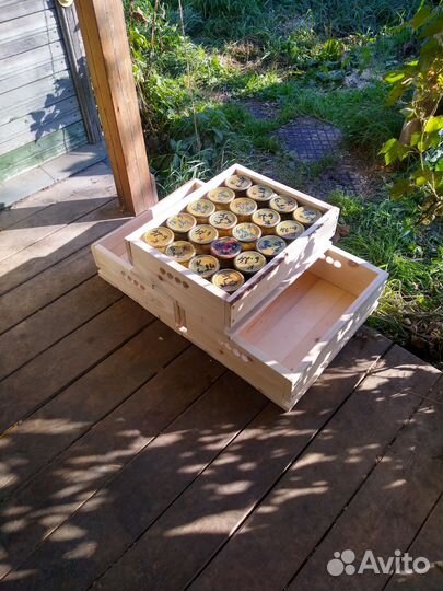 Ящик деревяный для хранения шлифованный