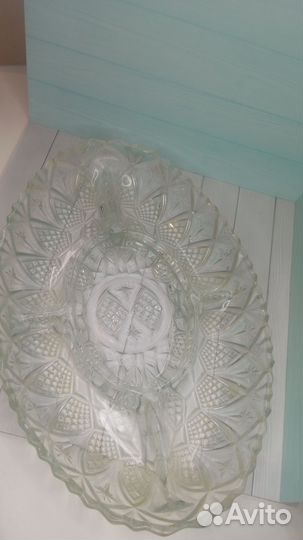 Менажница хрустальная СССР б/ у