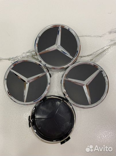 Колпачок матовый для дисков mercedes 75 мм