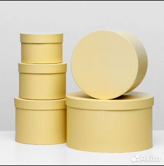 Набор шляпных круглых коробок