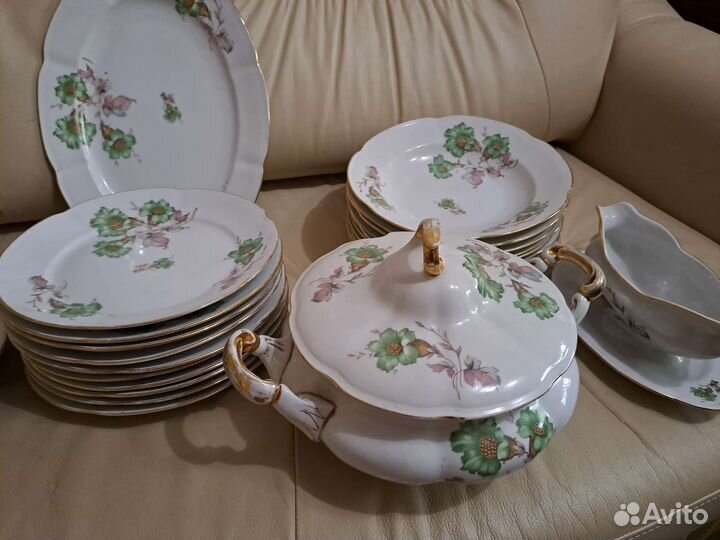 Фарфоровый сервиз Chodzie.Позолота.Нач.20 в.Польша