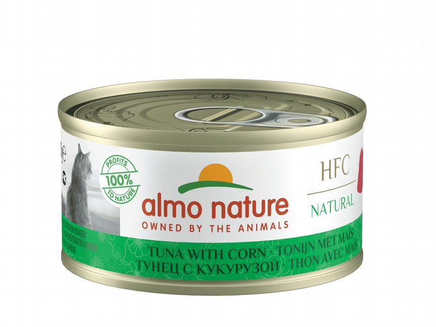 Almo Nature консервы для кошек с тунцом и сладкой