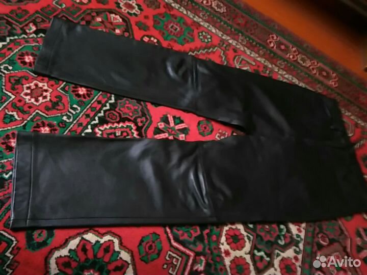 Брюки кожа